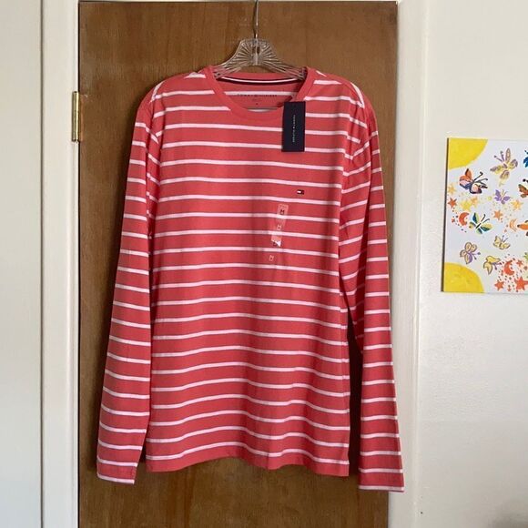 Tommy Hilfiger L/S Striped Crew Neck T-shirt - Picture 1 of 8